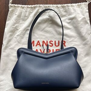 Mansur Gavriel M Frame bag in Navy